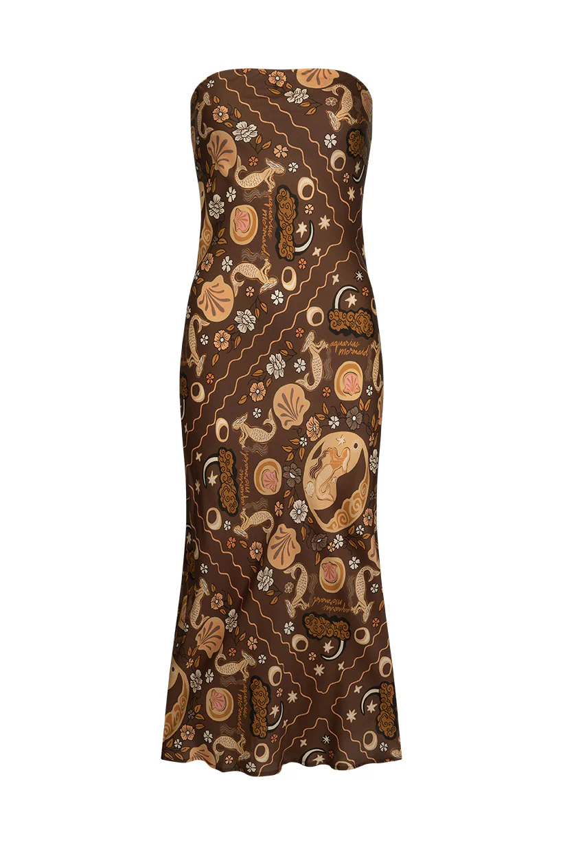 Aquarius Strapless Bias Dress - Image 4