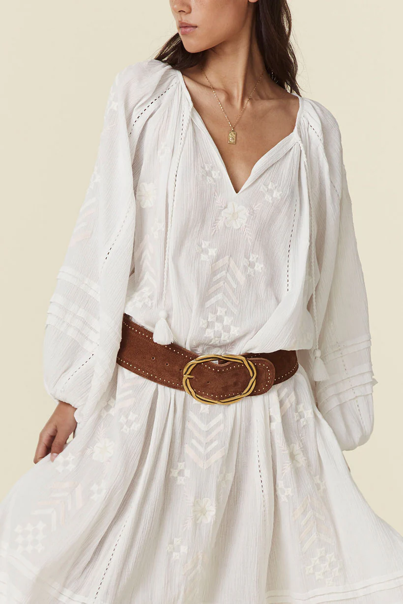 Cabana Studded Suede Belt - Image 3
