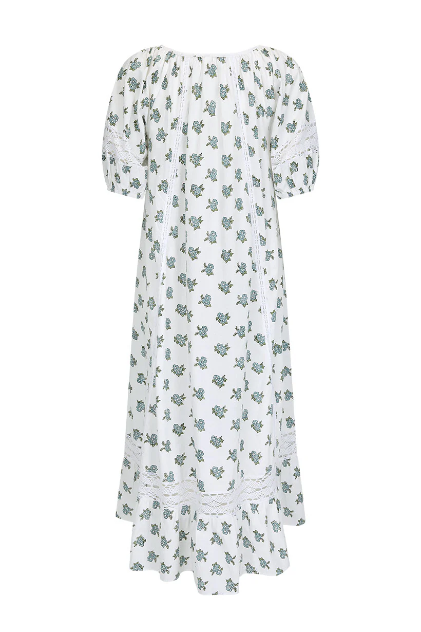 Fable Block Printed Midi Dress - Image 10