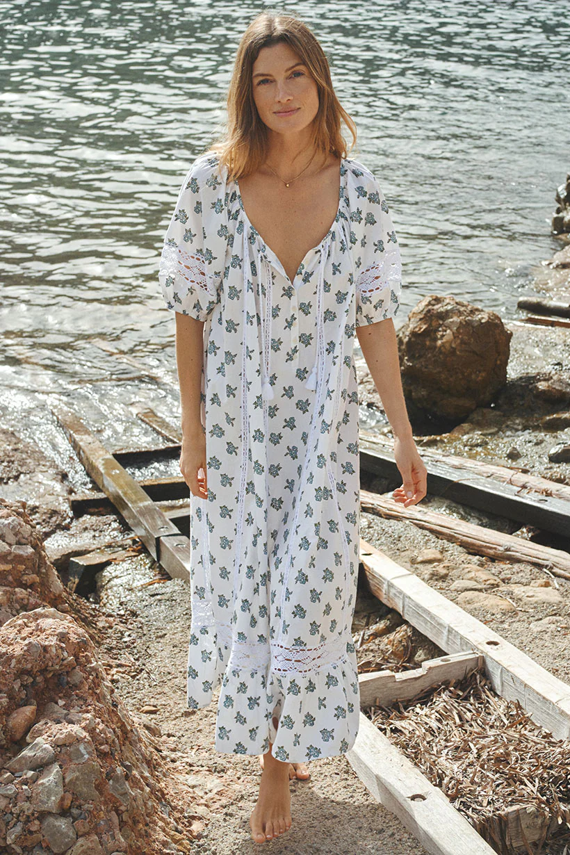 Fable Block Printed Midi Dress - Image 2