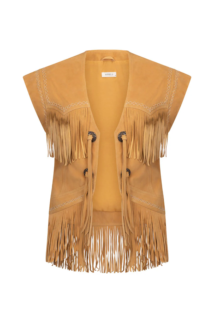 Fearless Heart Suede Fringe Vest - Image 7