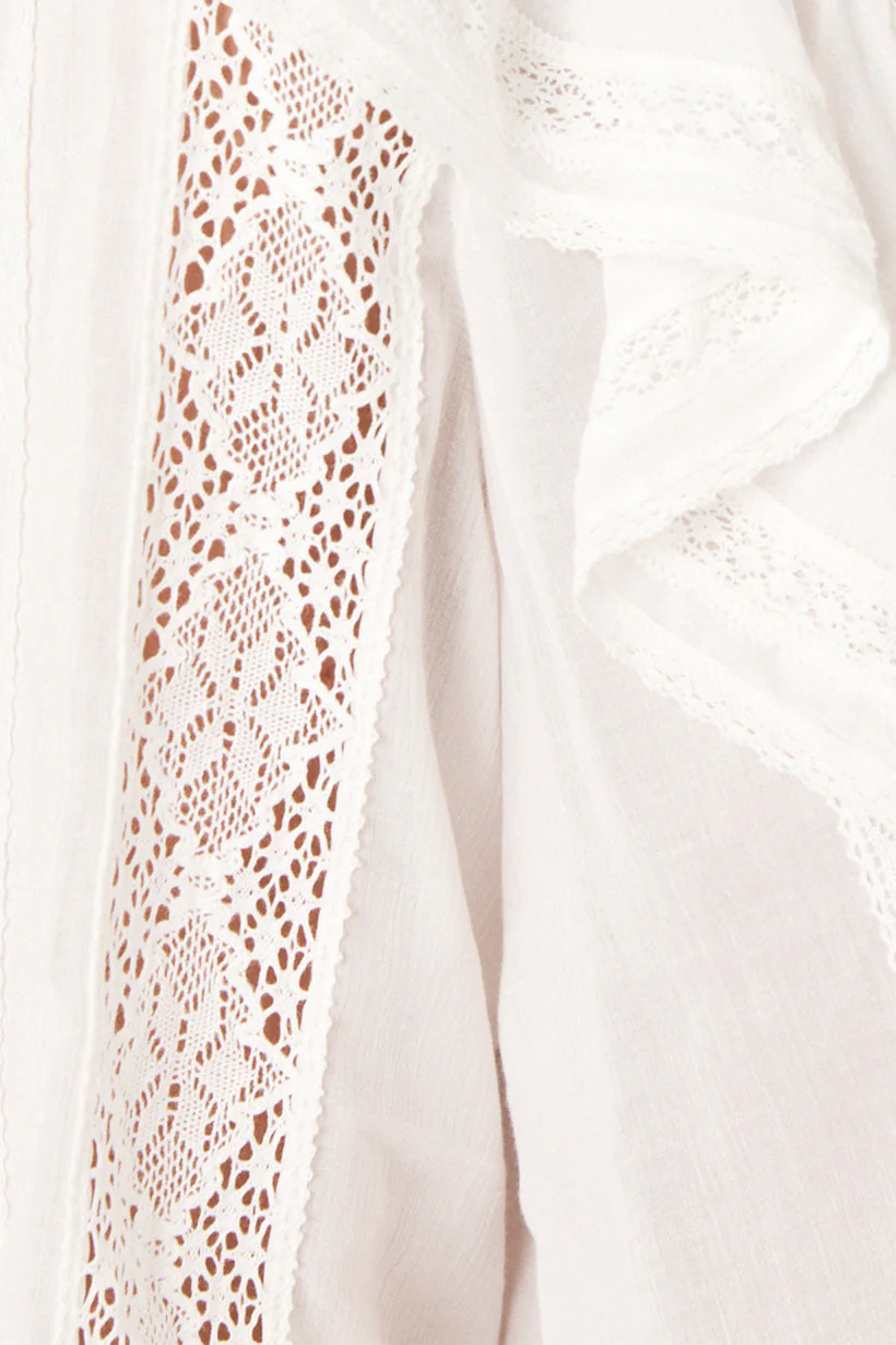 Fleur Lace Frill Blouse - Image 7