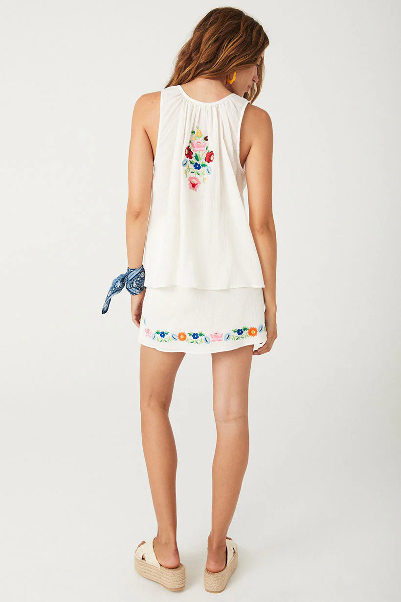 Florapaloosa Embroidered Mini Skirt - Image 7
