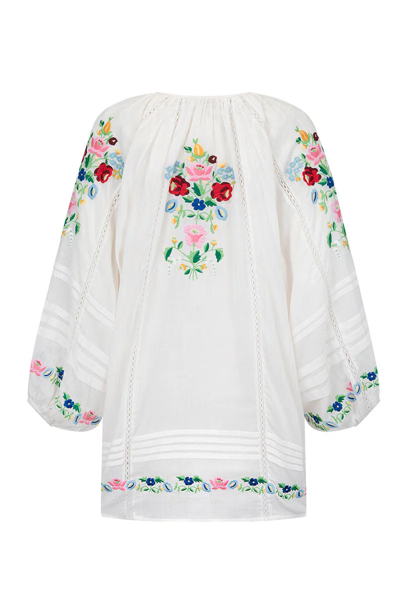 Florapaloosa Embroidered Tunic Dress - Image 10