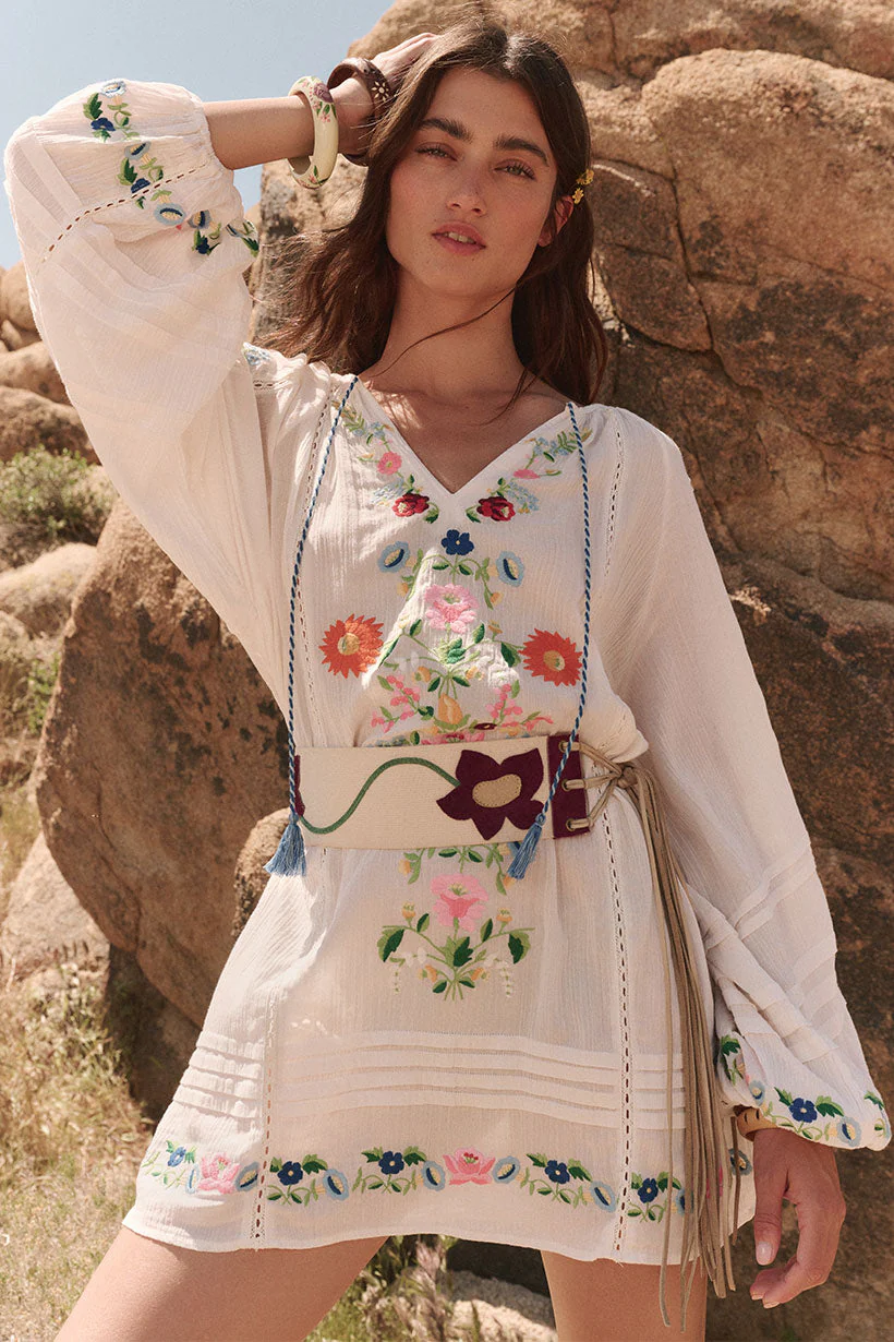 Florapaloosa Embroidered Tunic Dress - Image 3