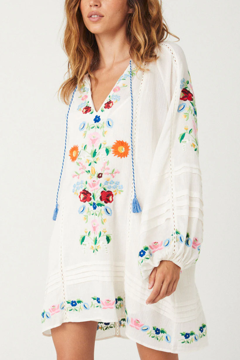 Florapaloosa Embroidered Tunic Dress - Image 6