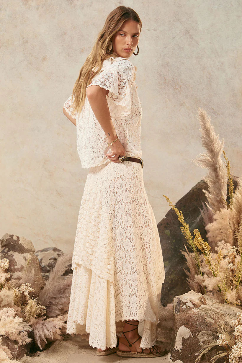 Lux Lisbon Lace Handkerchief Skirt - Image 5