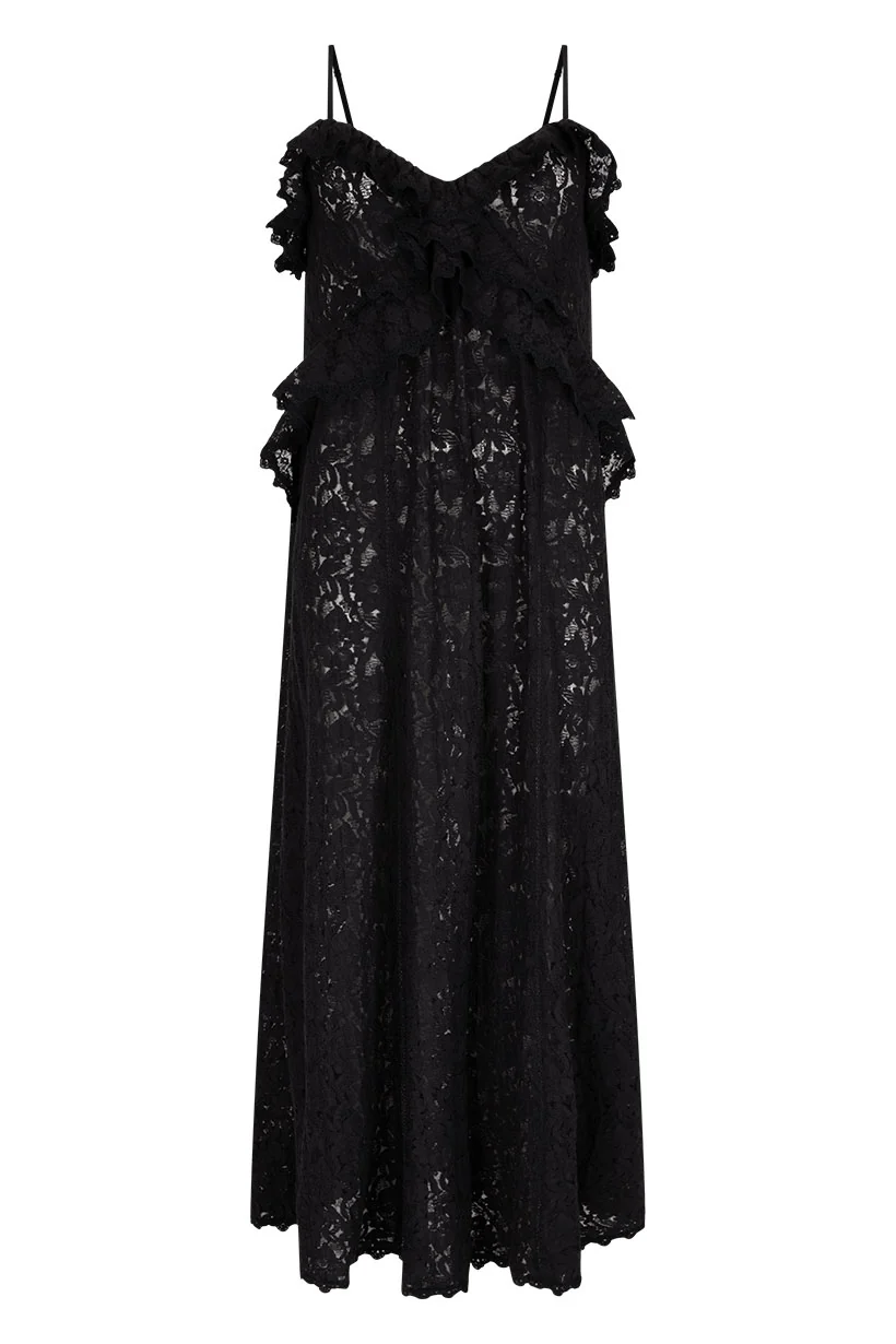 Lux Lisbon Lace Strappy Maxi Dress - Image 9