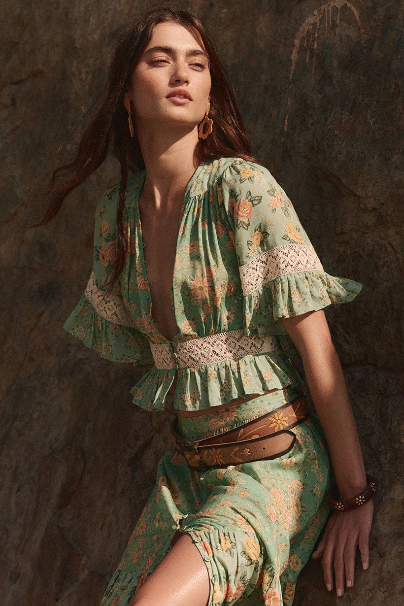Melody Cropped Blouse - Image 2
