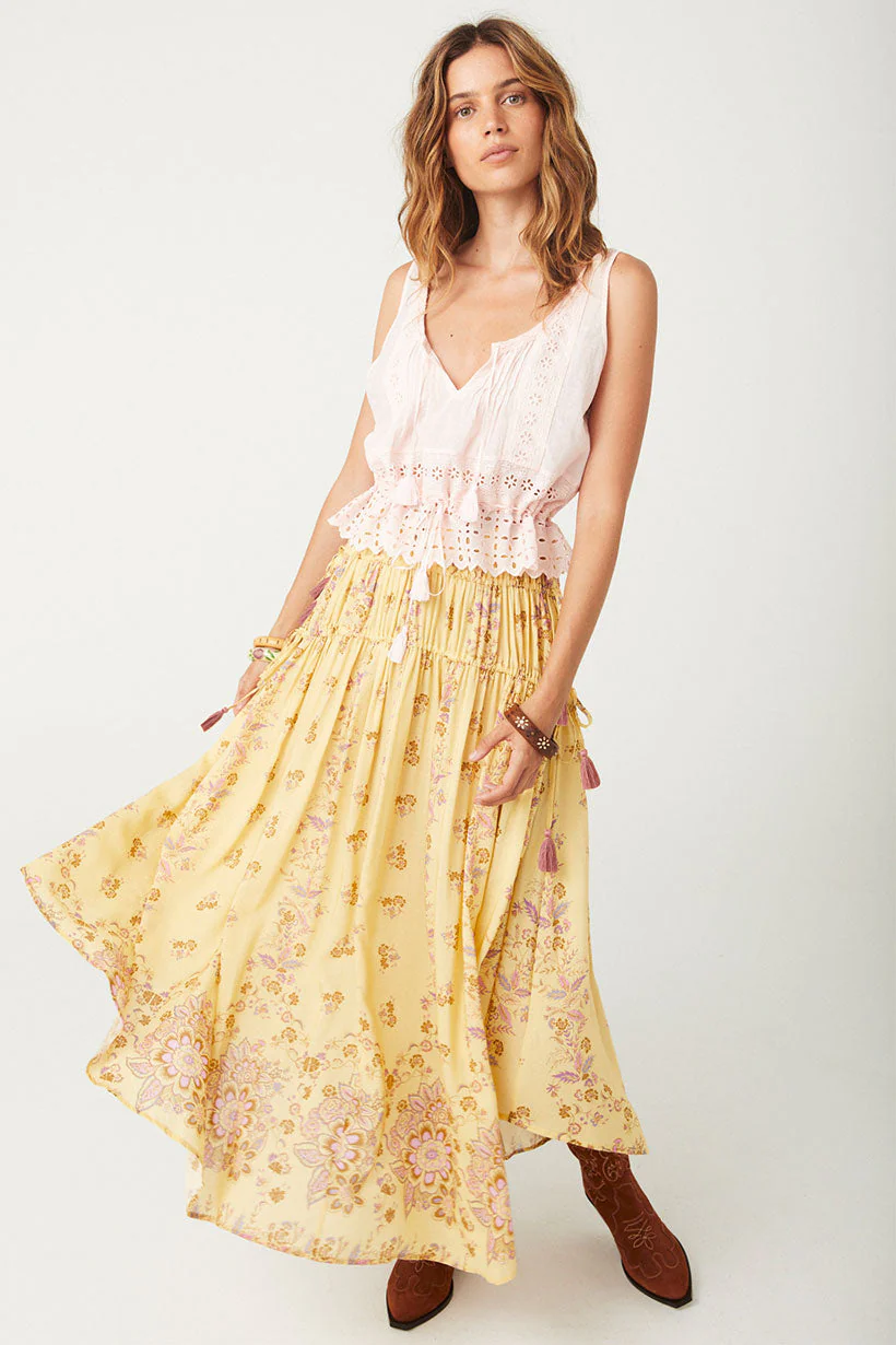 Rebel Spirit Tassel Maxi Skirt - Image 3