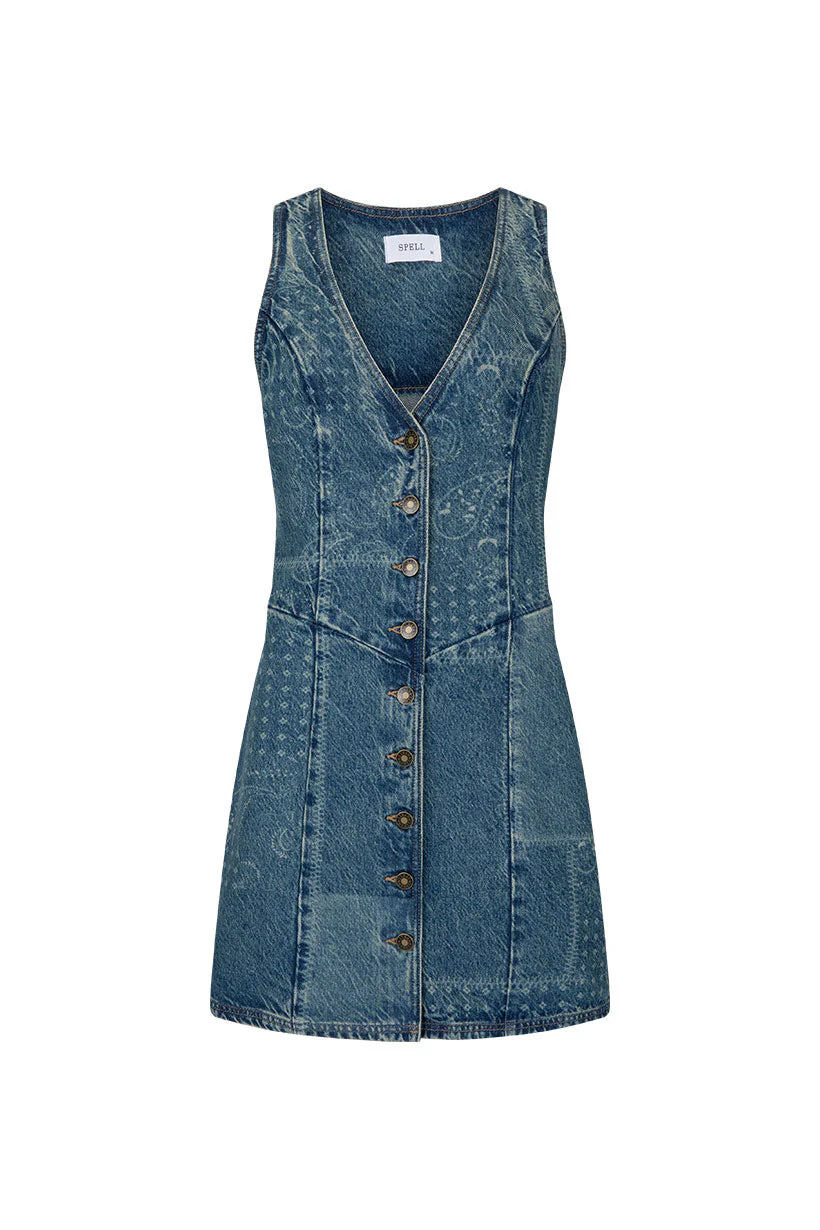 Road Trip Denim Vest Dress - Image 10