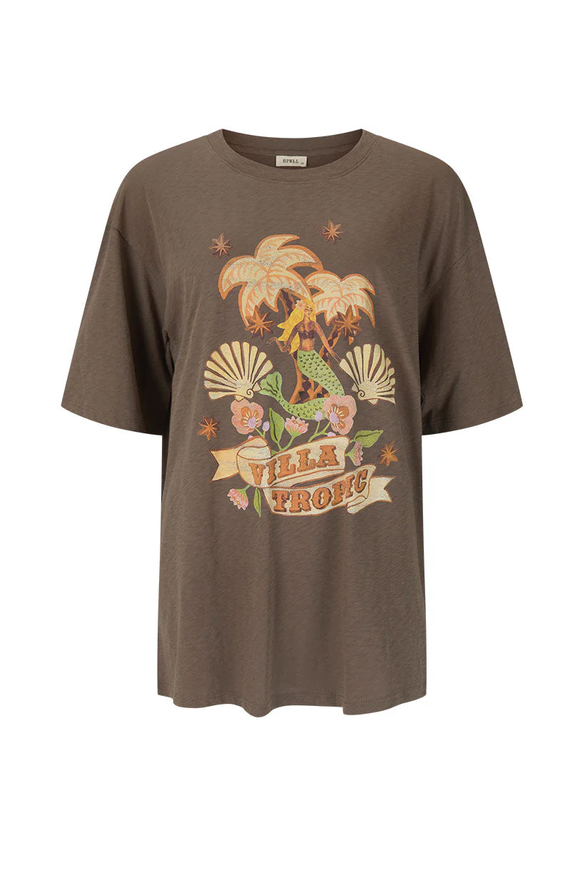 Villa Tropic Oversized Biker Tee - Image 7